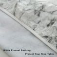 thumbnail image 6 of Round Vinyl Fitted Tablecloth with Flannel Backing Elastic Edge Plastic Table Cover Waterproof Table Cloth Stain-Resistant Wipeable for 45"-52" Round Table, 6 of 6