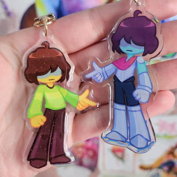Kris Deltarune Acrylic Keychain
