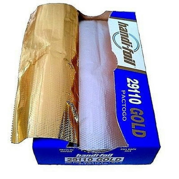 Handi-Foil 9" x 10.75" Gold Interfolded Aluminum Foil Pop-Up Sheets 200/PK (Pack of 200)