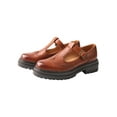 thumbnail image 3 of TMA EYES Chunky Platform T-Strap Hollowed-Out Loafer Vintage Round Toe Women's Single Shoes, 3 of 7