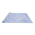 thumbnail image 2 of Ahgly Company Machine Washable Indoor Rectangle Persian Blue Traditional Area Rugs, 7' x 10', 2 of 4
