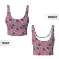 thumbnail image 5 of Lsque Strawberries Printed Women'S Sports Bra, Compression, Moisture Wicking, High-Impact Sports Bra For Women,Supportive sports bra-XX-Large, 5 of 9