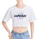 thumbnail image 3 of Pop cazadora para niña Demo-n Hunters Round-Neck Printed Anime Trio Poster T Shirt （Purple Pink）, 3 of 3