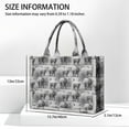 thumbnail image 3 of Large Capacity Tote Bag,Gray Highland Cow Bird Pattern Handbag Fashion Luxury Tote Bag,15.7"x13"x 5.1" Inches,Laptop Compatible, 3 of 6