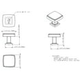 thumbnail image 2 of Jeffrey Alexander 141 Renzo 1-1/4" Stepped Square Bold Cabinet Knob / Drawer Knob - Chrome, 2 of 7