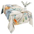 thumbnail image 2 of Thanksgiving Pumpkin Table Cloth Waterproof Tablecloths, Fall Eucalyptus Autumn Leaves Beige Tablecloth Dining Table Cover for Kitchen Party Tabletop Outdoor, Rectangle Tablecloth 54x108 Inch, 2 of 9