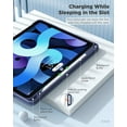 thumbnail image 2 of Case for New iPad Generation, with Pencil Holder, Slim Back Protective Case with Clear Transparent Back Shell & Auto Wake/Sleep(Navy,ipad pro 11(2020/2021)), 2 of 8