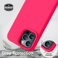 thumbnail image 5 of Compatible with iPhone 12 Pro Max Case, Soft Liquid Silicone Full Body Protective Slim Case with [Anti-Scratch Microfiber Lining] [Camera Protective] [Support Wireless Charging] - Hot Pink, 5 of 14