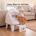 thumbnail image 4 of AS12 Self-Cleaning Automatic Cat Litter Box for Multiple Cats, Safety Protection, Liners & Front Step, White, 4 of 10