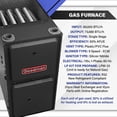 thumbnail image 3 of Goodman 2.5 Ton 13.4 SEER2 92% 80000 BTU Natural Gas Furnace & Air Conditioner System - R32, Single Stage, Upflow | Central Split, Evaporator Cased Coil, AC/Heating Unit, 3 of 9