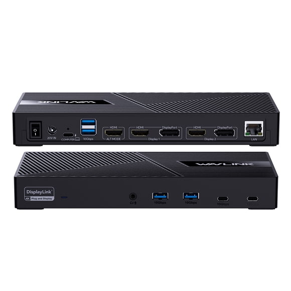 WAVLINK 15-in-1 USB-C Docking Station Triple Display Laptop Dock with 100W charging DisplayLink for MacBook Dell HP Laptops