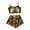 Gold, variant on Weebloom Halloween Womens Summer Pajamas Sets Sleeveless Vest Shorts Set Casual Print Home Wear Sleepwear Nightwear Pjs Loungewear Dark Gray Xl