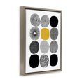 thumbnail image 3 of Stupell Industries Modern Patterned Circles Yellow Accent Brown Floating Frame Canvas Art, 17 x 21, by Lisa Nohren, 3 of 8