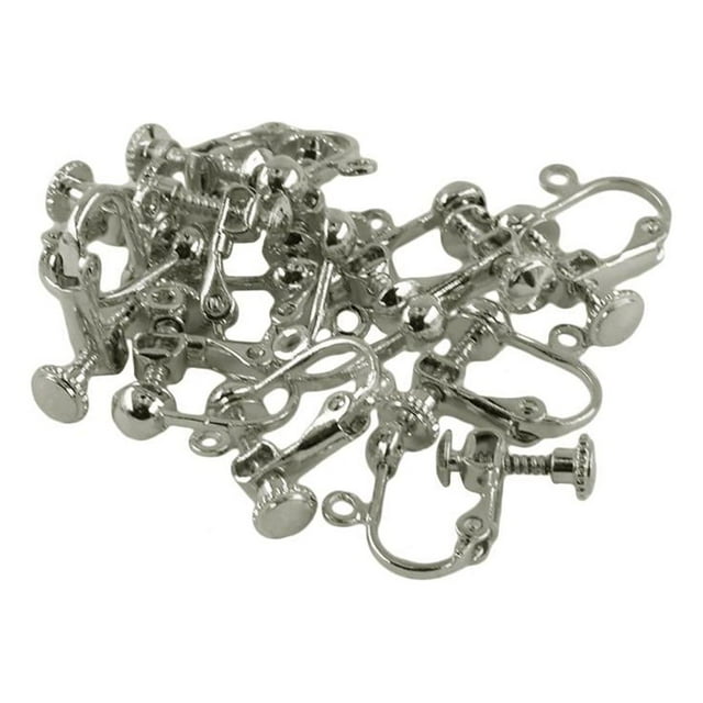 Abbracc 12 Pcs Clips Réglables pour Boucles d'Oreilles, Clips pour Crochets, Fabrication de Bijoux, Bricolage