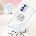 thumbnail image 3 of Funda para Samsung Galaxy A16 5G con Brillo Líquido Flotante, Purpurina, Parachoques y Anillo Giratorio Soporte, 3 of 5