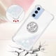 thumbnail image 3 of Funda para Samsung Galaxy A25 5G con Brillo Líquido Flotante, Purpurina, Parachoques y Anillo Giratorio Soporte, 3 of 5