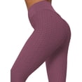 thumbnail image 6 of YouLoveIt Women Yoga Leggings High Waisted Butt Lifting Leggings Women Solid Stretch Compression Pants Textured Yoga Tights Workout Running Butt Lift Tights, 6 of 7