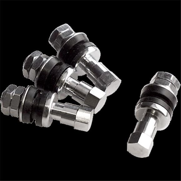 Billet Specialties 999900 Bolt-In Valve Stem, Chrome - Pack of 4