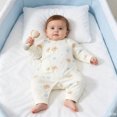 thumbnail image 6 of Ynynloco Kimono Tie Long Sleeve Soft One Piece, 100% Organic Cotton Baby Clothes for Girls & Boys, Preemie, Newborn & Infant, 6 of 7