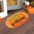 thumbnail image 5 of MXTPOV Orange Pumpkin Door Mat Pumpkin Rug Outdoor Halloween Decorations Pumpkin Doormat Pumpkin Welcome Mat Pumpkin Floor Mat Home Decor 23.6*15.7 in, 5 of 5