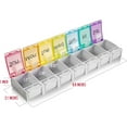 thumbnail image 6 of MEDca 7-Day Pill Organizer with Snap Lids, Weekly Medication Holder, 6 of 8