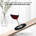 thumbnail image 2 of HAHDAXIA Coasters for Drinks Set of 8, Silicone Drink Coasters with Grooved Pattern, Non-Slip Base, Washable and Heat Resistant Coffee Coasters for Wooden Table, Desk, Kitchen, Office, Bar-Bl, 2 of 7