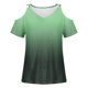 thumbnail image 4 of Camisas de Verano para las Mujeres Fuera Del Hombro Impreso Manga Corta Cuello Redondo, Camisas de Mujer Casual, 4 of 4