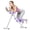 Purple, variant on Foldable Home Gym Ab Machine, 4-Level Waist Toner with Knee Protection, 250 lbs Capacity Core Workout Equipment for Men & Women, Pink
