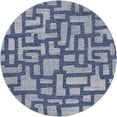 thumbnail image 2 of Addison Rugs Dream Shag Premium Machine Washable Transitional Contemporary Blue Round Rug, 8' x 8', 2 of 8