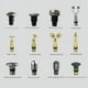 thumbnail image 2 of Cabezal de masaje de fascia de 40 piezas, accesorios para pistola de fascia, fabricantes de cabezales de masaje de silicona, cabezales de masaje de metal, plástico PU, 2 of 4