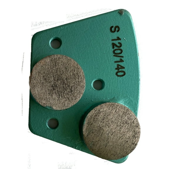 (3-Pack) Trapezoidal Diamond Grinding Discs Grinder Pads Compatible with ASL/ Iron Horse Grinders, Grinding Concrete Floor, 120/140 Grit, Soft Bond