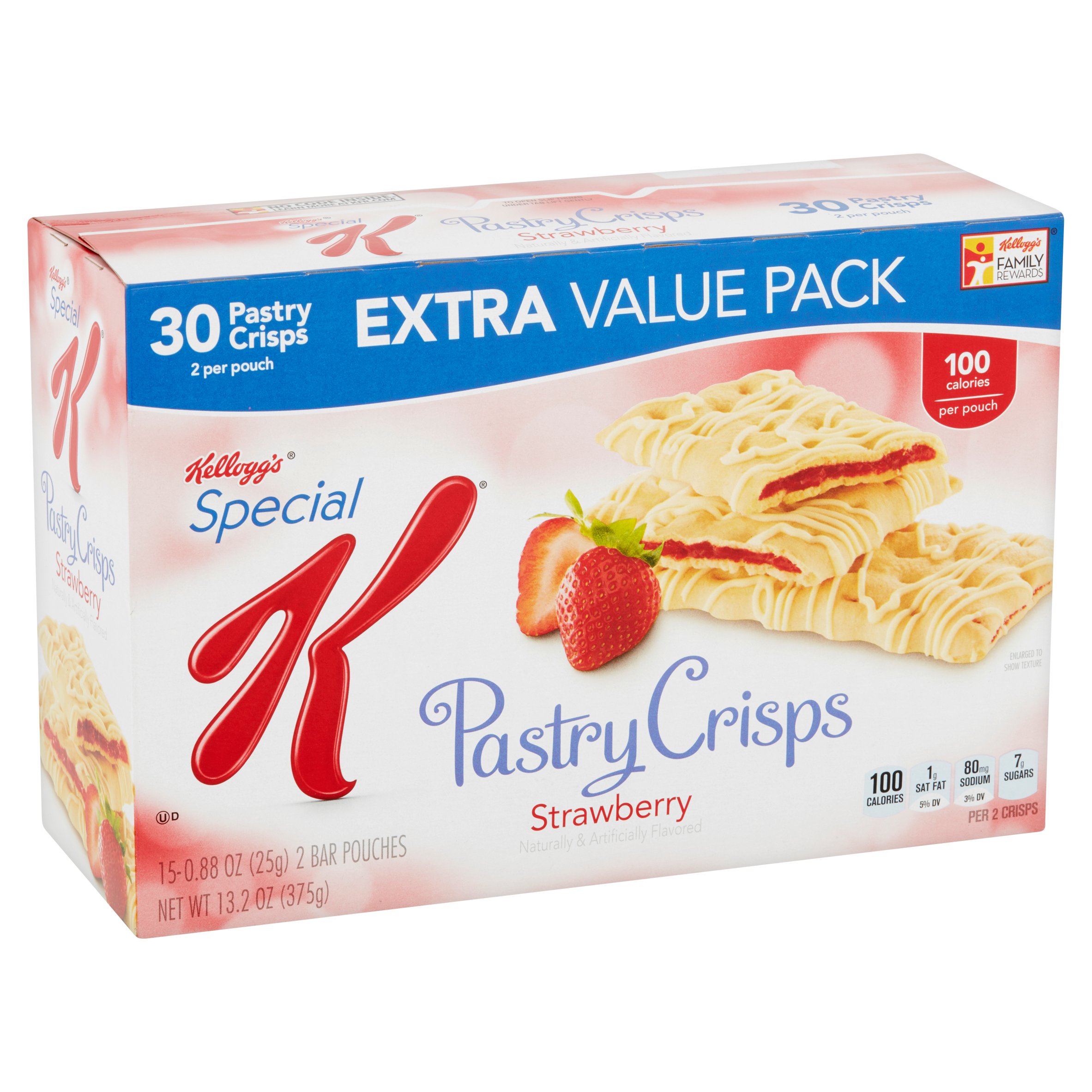 Kellogg's Special K Strawberry Pastry Crisps, 0.88 oz, 15 count - image 2 of 5