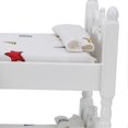 thumbnail image 2 of 1:12 Mini Dollhouse Bed Miniature Simulated Wooden Bunk Bed Furniture Model Toy AccessoryGeometric Pattern, 2 of 4