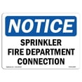 thumbnail image 1 of SignMission OS-NS-A-1218-L-18398 12 x 18 in. OSHA Notice Sign - Sprinkler Fire Department Connection, 1 of 1