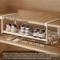 thumbnail image 4 of Zapatero expandible, zapatero retráctil, organizador ajustable para debajo del gabinete (2 blanco), 4 of 8