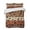 Burnt Orange, variant on Quilts King Size, Navy Blue Paws Soft Comforter Bedding Set for Bed, Farmhouse Vintage Modern Blue Brown Wood Lightweight Quilted Bedspread with Pillow Cover(2 Pieces) for All Season, 96x106 Inch