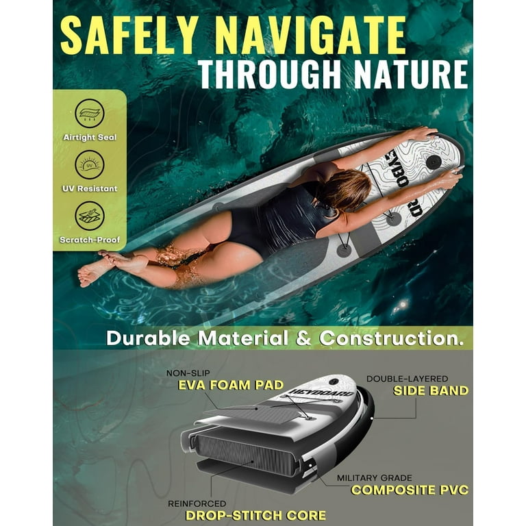 HEYBOARD Inflatable Stand Up Paddle Board 10'/10'6” Standup