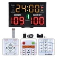 thumbnail image 3 of MYG for Basketball Electronic Scoreboard LED Digital Scorer Remote Control 37.5x25cm Bright Display for Score Rounds Countdown Fouls Throws Wall Mount Table Stand, 3 of 9