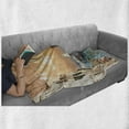 thumbnail image 6 of European Soft Flannel Fleece Throw Blanket, Grand Canal in Venice Italy Historic European Cityscape Town Tower Boho Print, Cozy Plush for Indoor and Outdoor Use, 70" x 90", Multicolor, by Ambesonne, 6 of 6