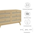 thumbnail image 5 of Modway Soma 6-Drawer Rattan MDF and Particleboard Dresser in Oak, 5 of 7