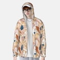 thumbnail image 2 of Fotbe Tropical Beach Sea Shell Chaqueta con Protección Solar UPF 50+ para Hombre y Mujer, Camisa con Capucha y Bolsillos-XX-Large, 2 of 7