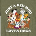 thumbnail image 3 of Disney Classics - Cats & Dogs - Just A Kid Who Loves Dogs - Toddler And Youth Short Sleeve Graphic T-Shirt, 3 of 5