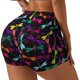 thumbnail image 1 of Balery Colorful Dragonflies Pantalones cortos de entrenamiento estampados para mujer, sin costuras, ajustados, para gimnasio, yoga, correr, deportes, ejercicio activo, fitness.-Large, 1 of 8