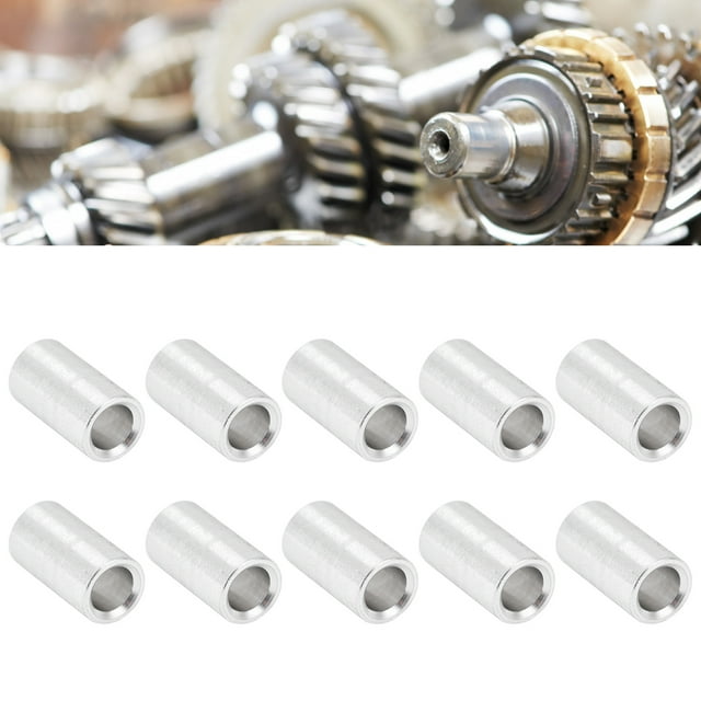 10 Pcs Entretoises en Alliage d'Aluminium 6mm Diamètre Extérieur, Support pour Pièces Mobiles Anodisées, Entretoises pour Roulements