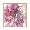 thumbnail image 2 of Kate and Laurel Blake Pink Blooms Framed Printed Acrylic Wall Art by Xizhou Xie, 24x24 Natural, Modern Abstract Bright Botanical Flower Art, 2 of 6