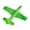 GREEN, variant on Easy To Assemble Children's Foam Aircraft Toy Flying Gliders Perfect Class Prize Foam Toy Flashing Thrilling Flight