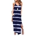 thumbnail image 2 of Fankiway Robe d'Été Décontractée Sans Manches à Col en V Fendue Ample Robe Longue de Plage avec Poche Robes de Plage pour Femmes Grande Taille, 2 of 5