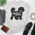 thumbnail image 2 of Maltese Mama, Unisex Women's Shirt, Maltese Owner, Funny Dog Mama Gift, Heather Ash, Medium, 2 of 6