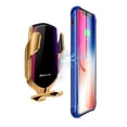 thumbnail image 5 of Keyboarant Automatic Fast Charger Bracket Wireless Car Charger Air Vent Car Phone Holder gold, 5 of 6