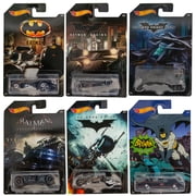 Hot Wheels Cars Set (6 Pack) DC Comics Batman Batmobile Die-Cast Cars Collectibles Toys Kids Adults Toy